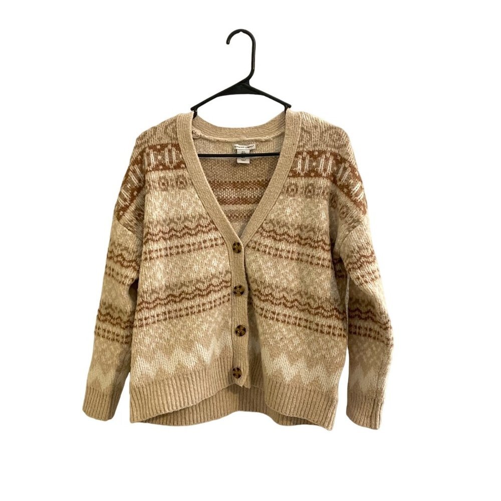 Cupcakes‎ and Cashmere Women's Size Small Cable Knit Beige Sweater